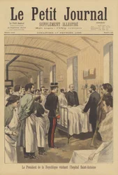 Präsident Faure von Frankreich besucht das Saint-Antoine-Krankenhaus